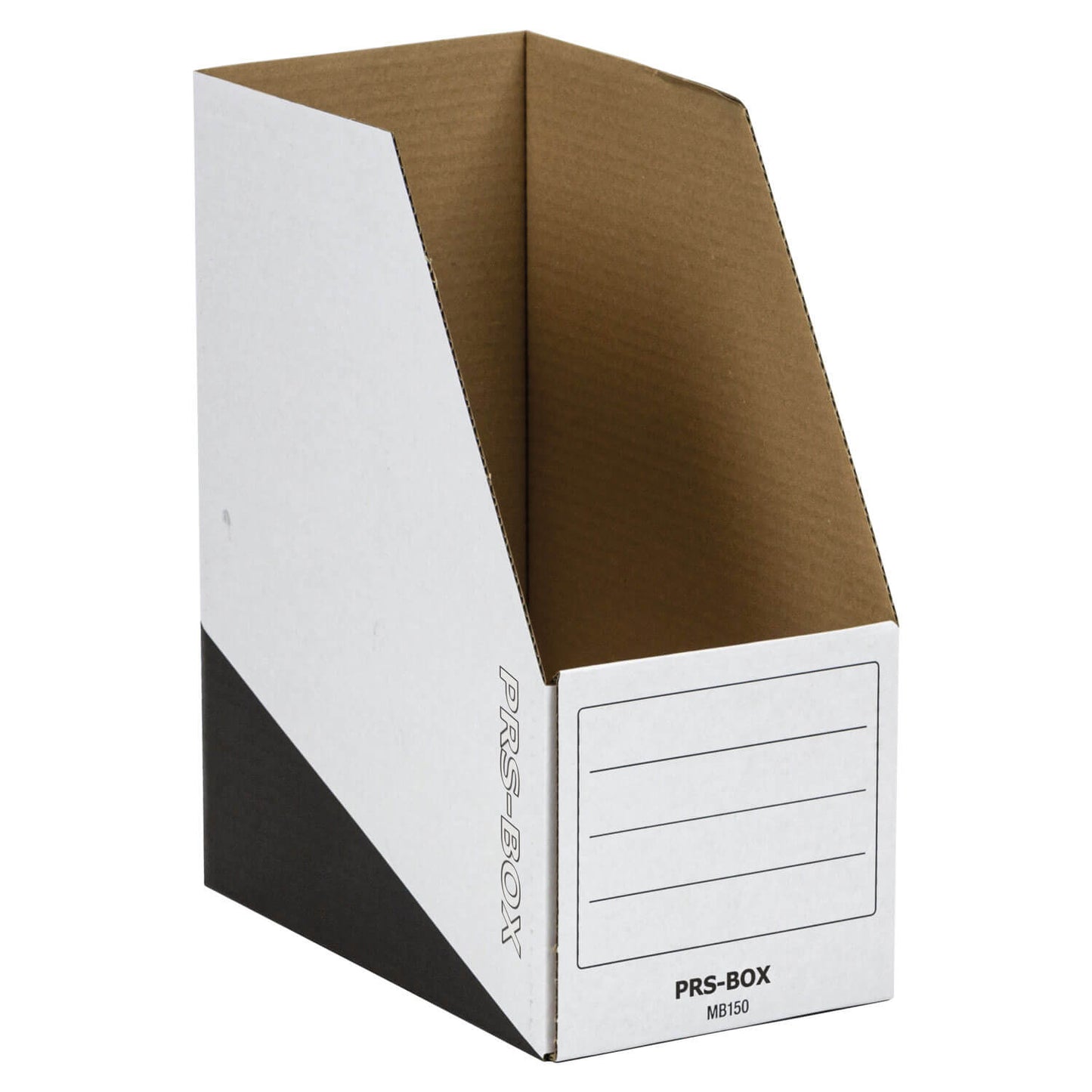 PRS Magazine-Box für A4, Weiß/Schwarz, 150 mm, 20 Stück