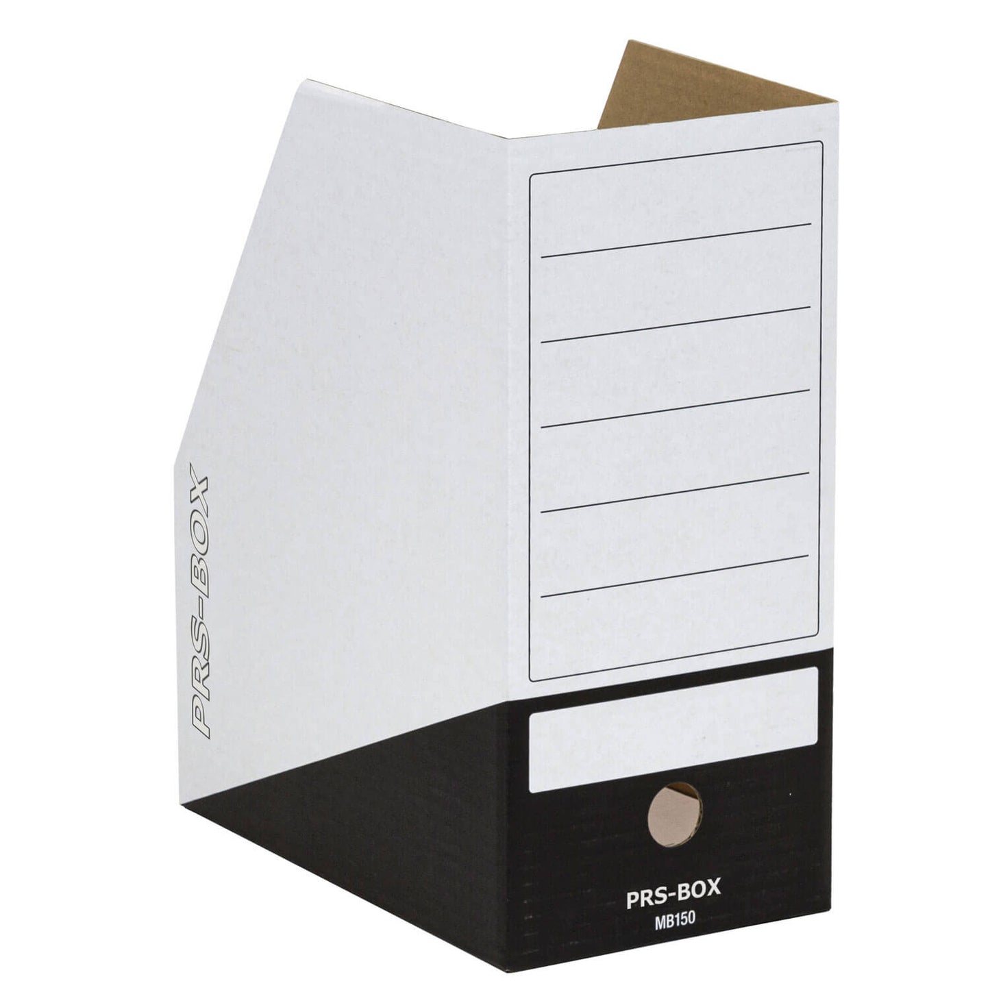 PRS Magazine-Box für A4, Weiß/Schwarz, 150 mm, 20 Stück