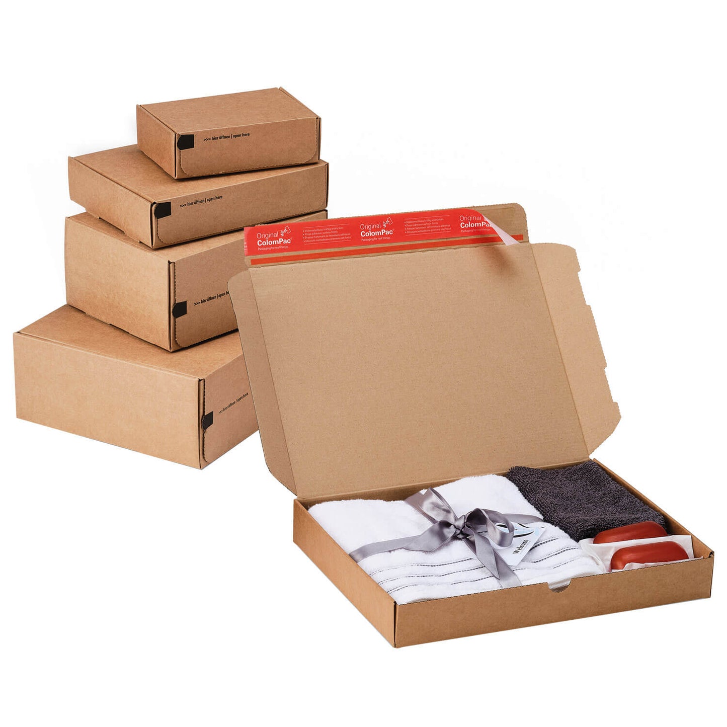 ColomPac E-Commerce Modulboxen, braun, diverse Formate, 20 Stück/Packung