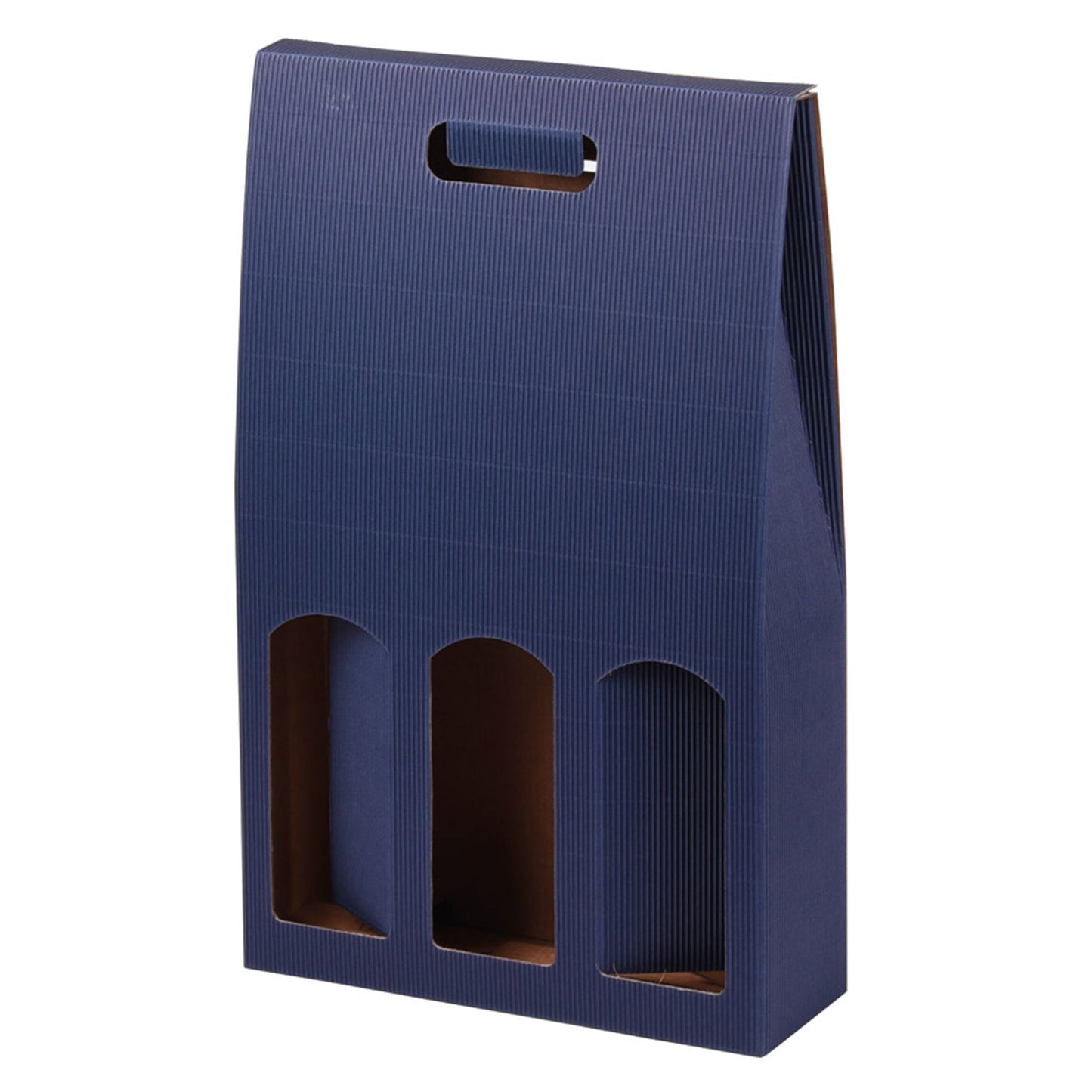 Carton pour bouteilles debout PRS-EP « OpenWave » en 3 couleurs pour 1 à 3 bouteilles, 25 pièces/paquet.