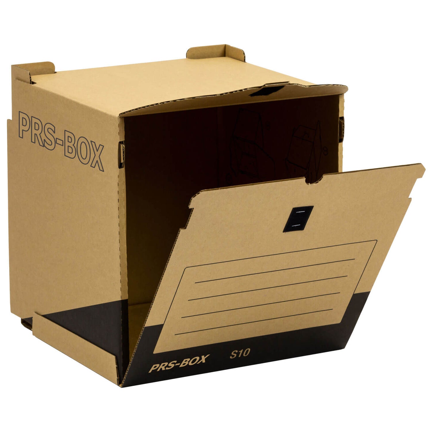 Récipient de collecte PRS S10, naturel/noir, 10 pièces