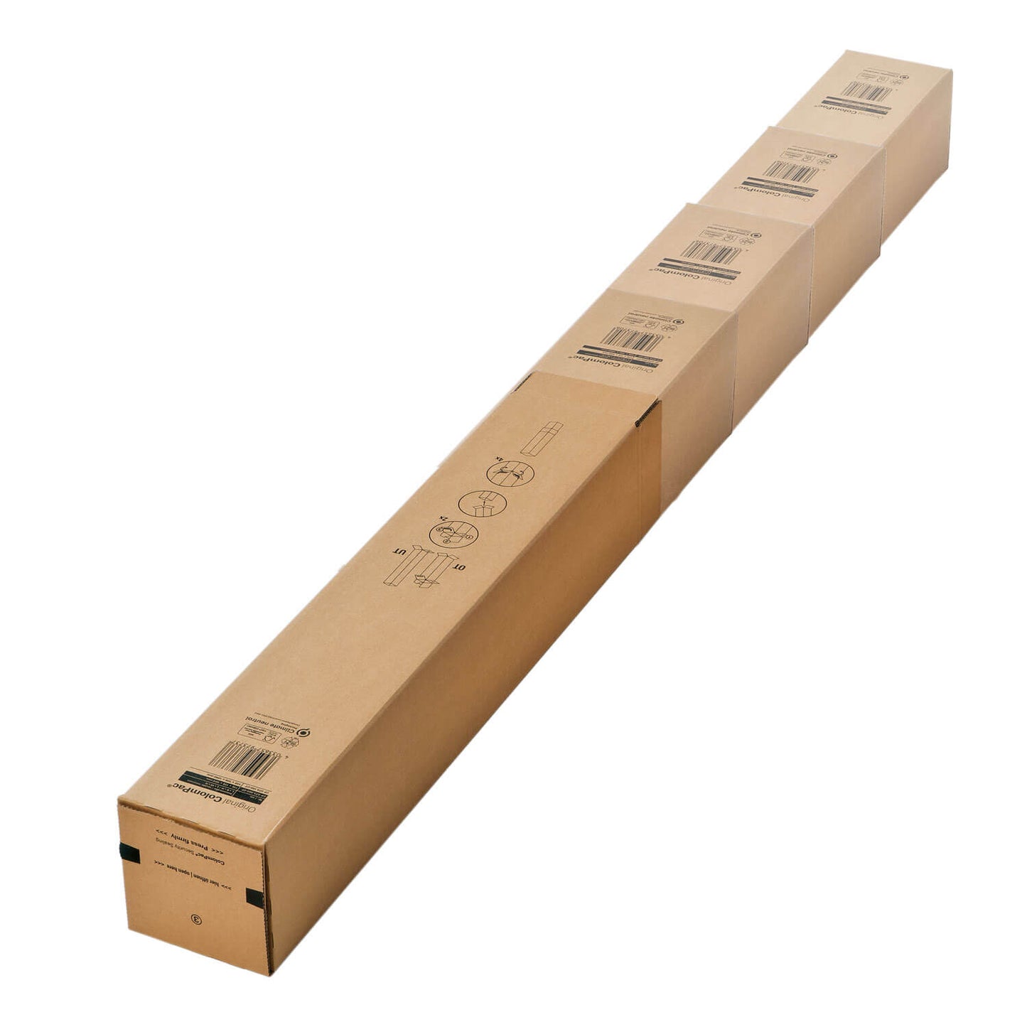 Emballage télescopique flexible ColomPac, deux formats, 10 pièces/paquet