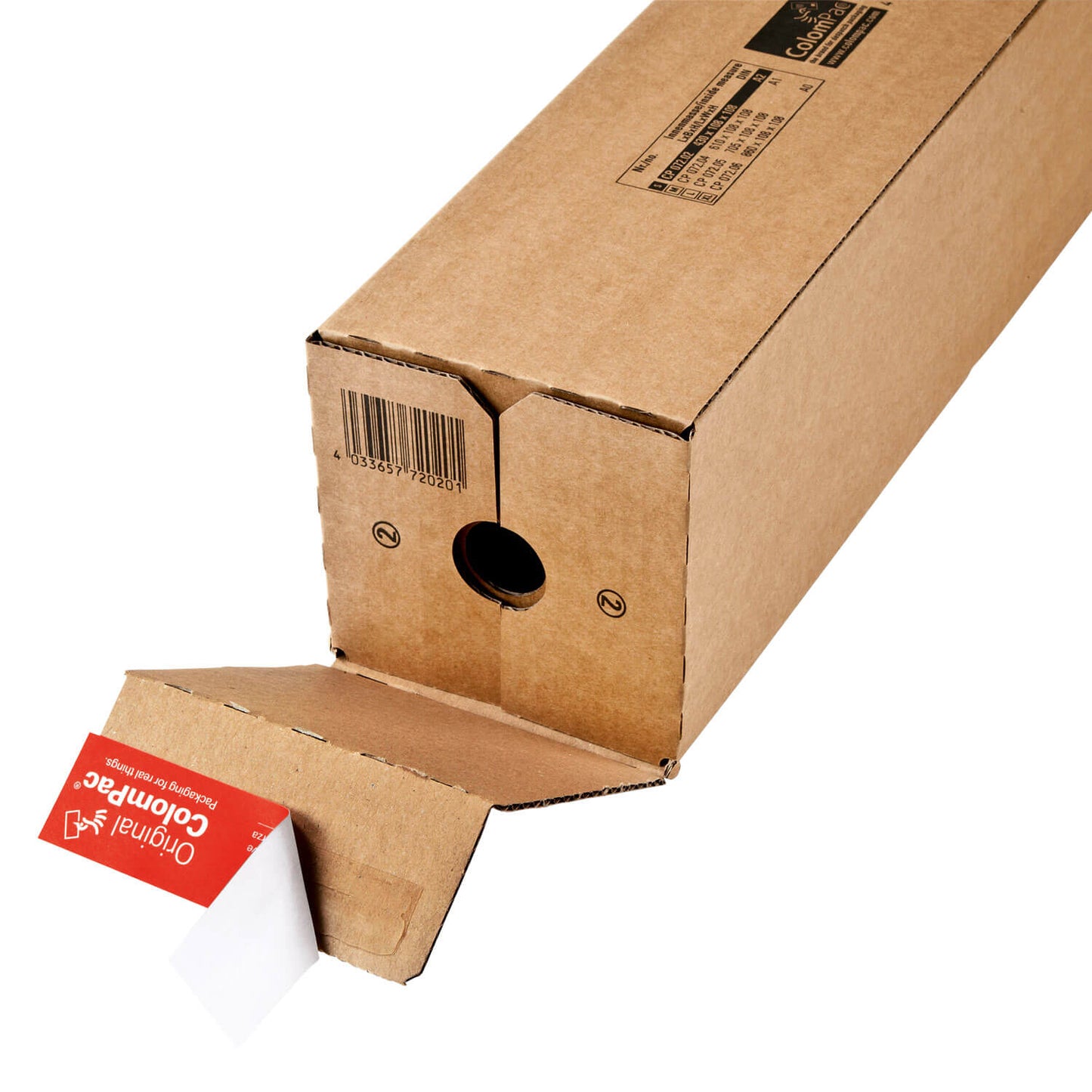 Emballage télescopique flexible ColomPac, deux formats, 10 pièces/paquet