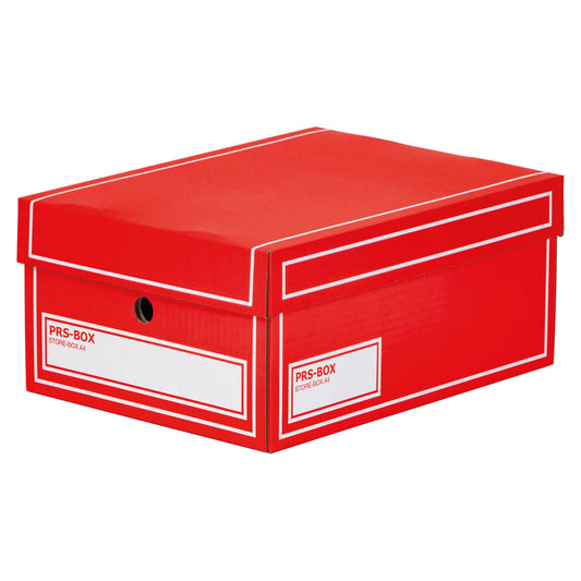 PRS Store Boxes A4, Red, 10 pieces