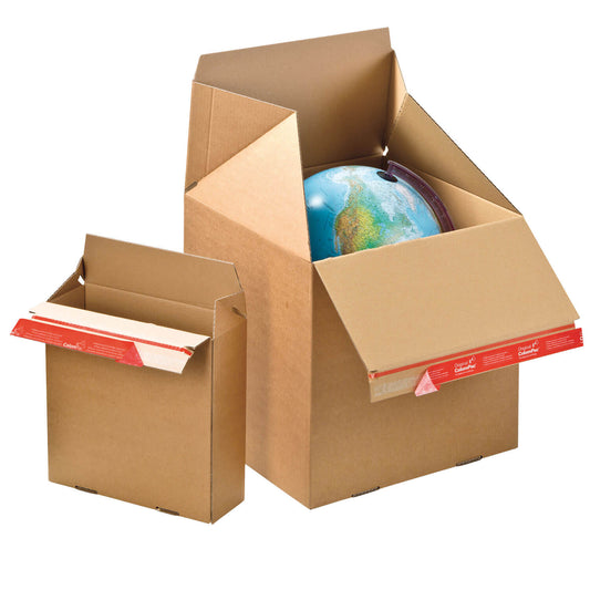 ColomPac Eurobox taille L, boîte modulaire à ouverture rapide, différents formats, marron, 10 pièces/paquet
