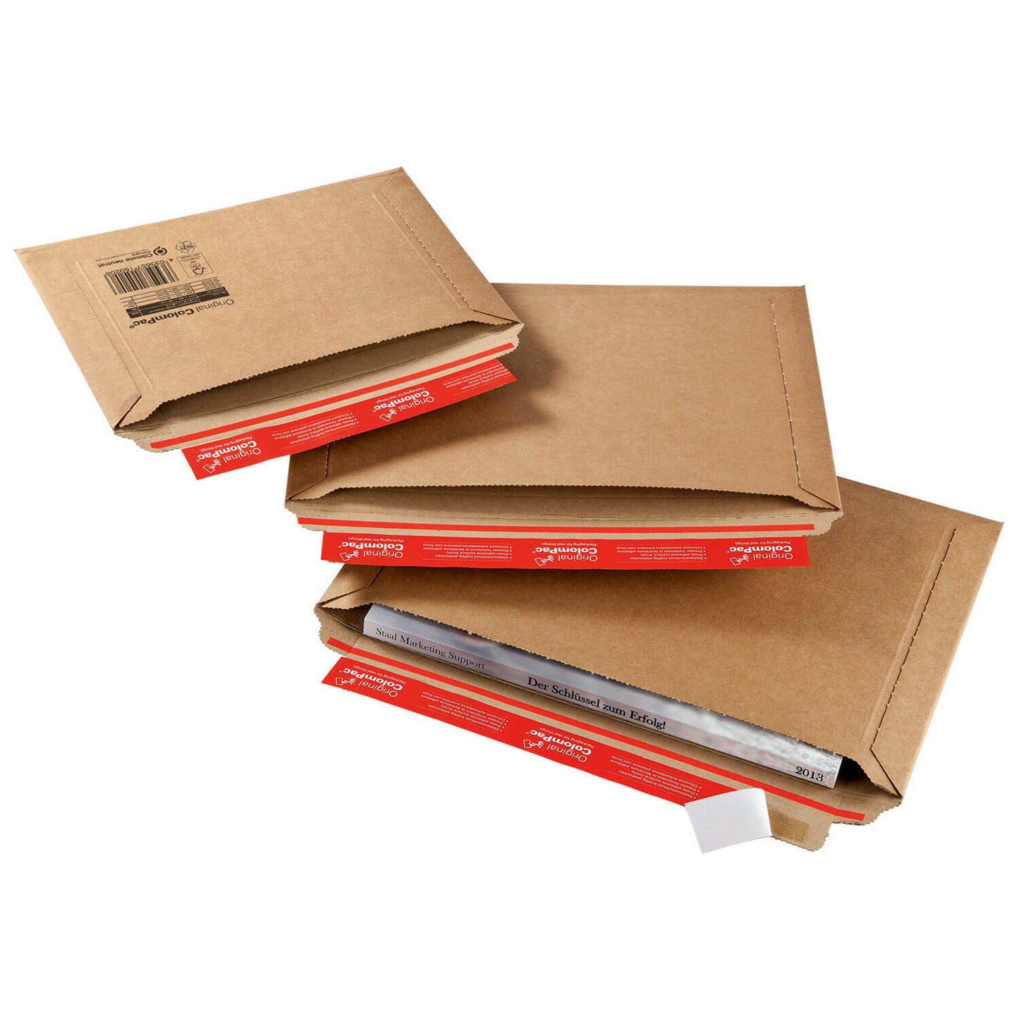 Sac d'expédition ColomPac avec remplissage croisé en carton ondulé, marron, différents formats, 100 pièces/paquet