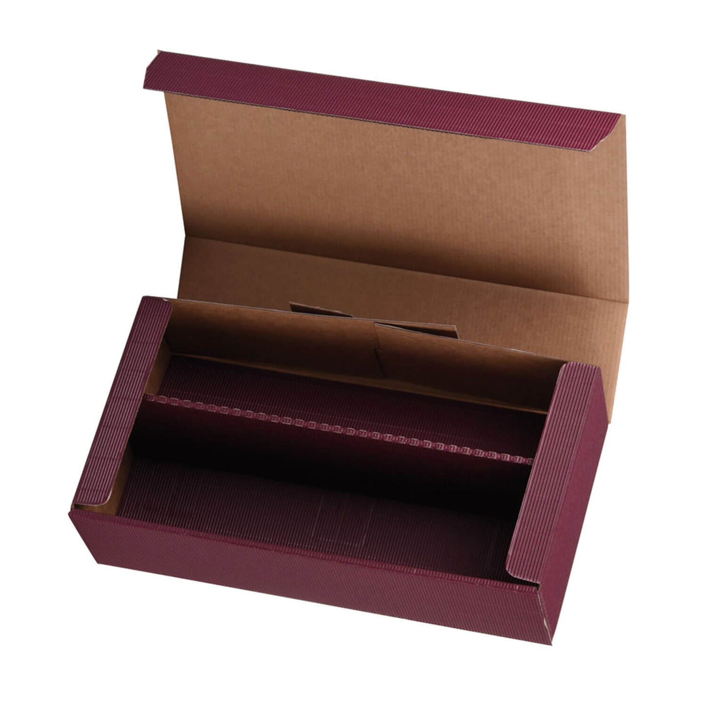 Insert de bouteille PRS-EP pour boîte à bouteilles à charnière dans le design « OpenWave » pour 2 bouteilles, 4 couleurs, 25 pièces/paquet.