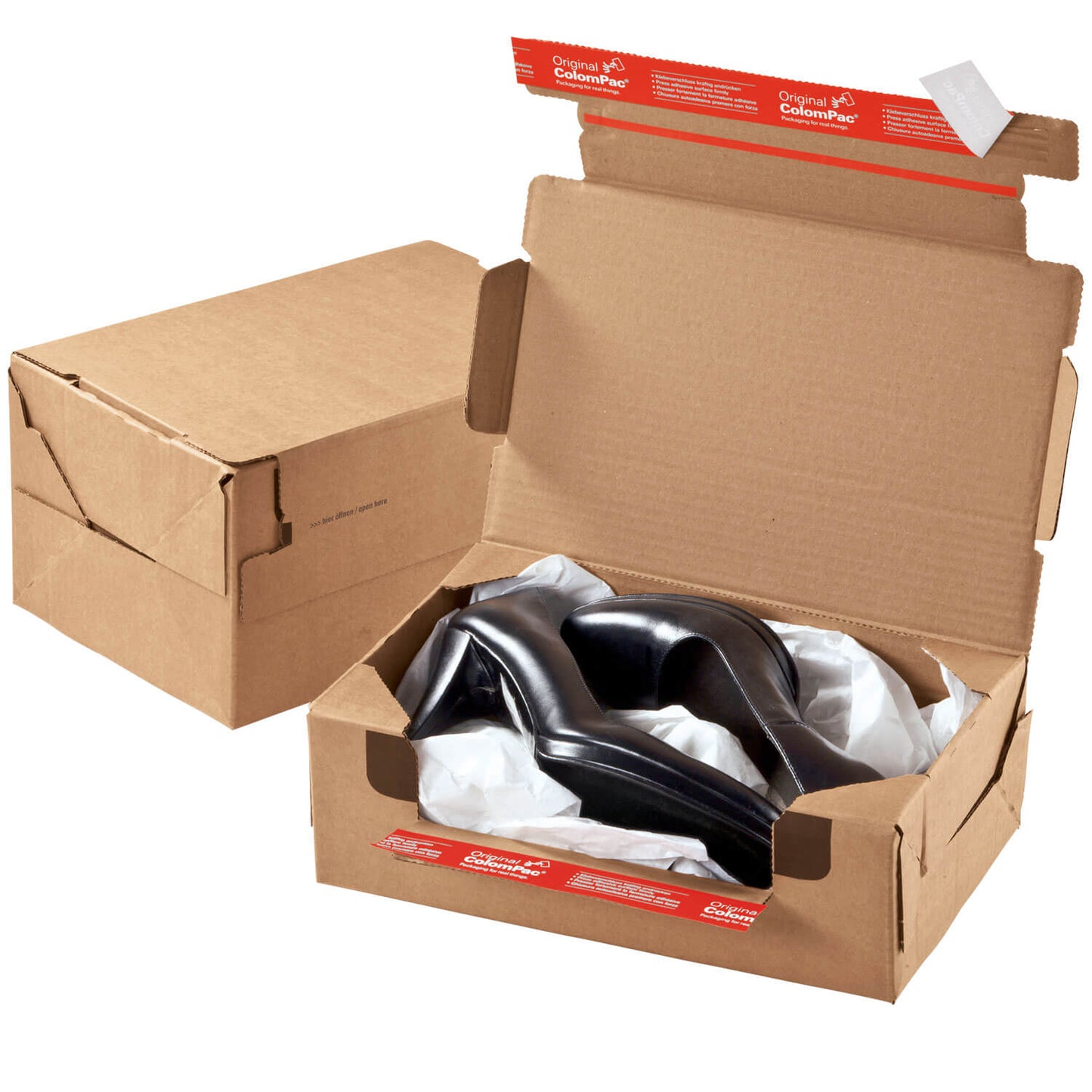 ColomPac Return Box with return seal, brown, various formats, 10 pieces/pack