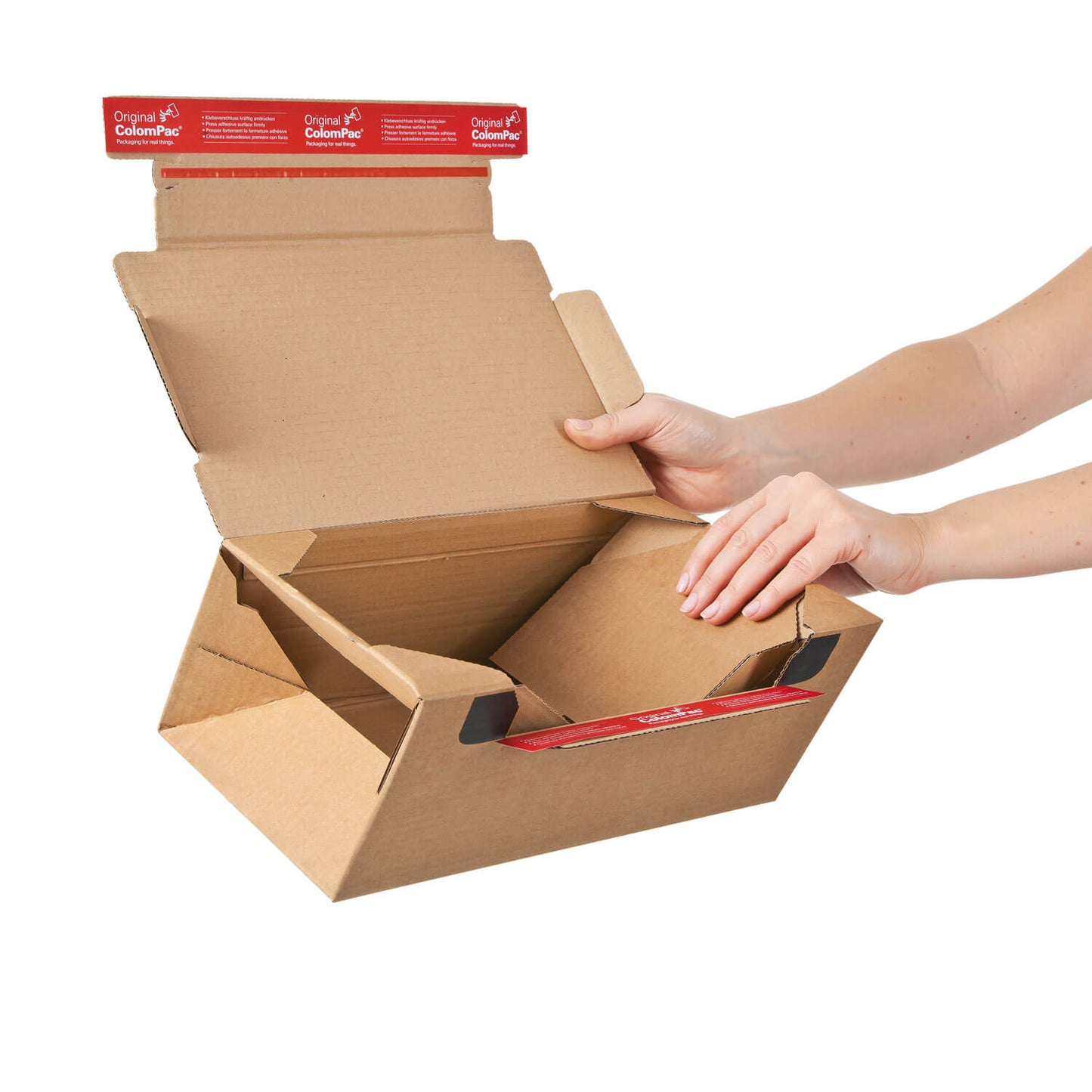 ColomPac Return Box with return seal, brown, various formats, 10 pieces/pack