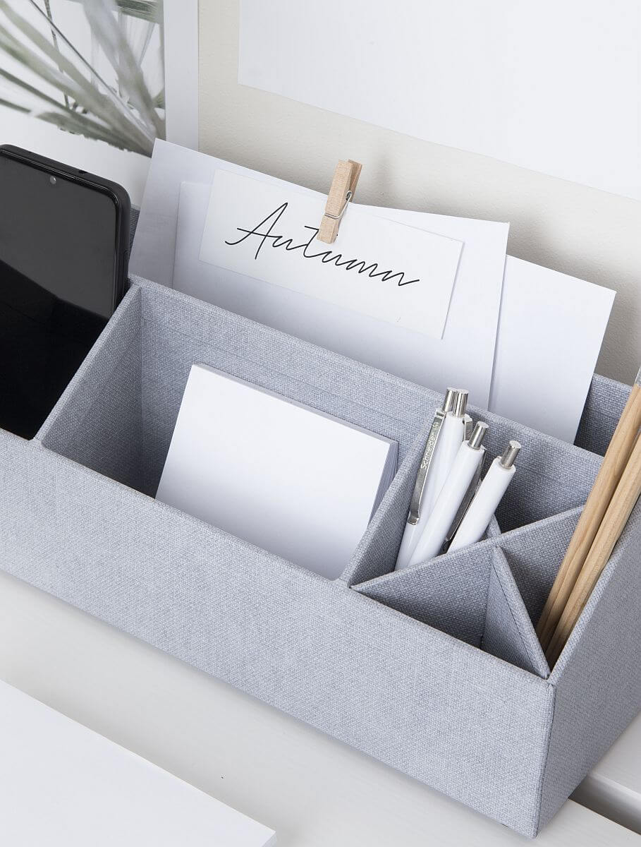 BIGSO Schreibtischorganizer ELISA, Hellgrau, 1 Stück - Ab Mitte Dezember erhältlich