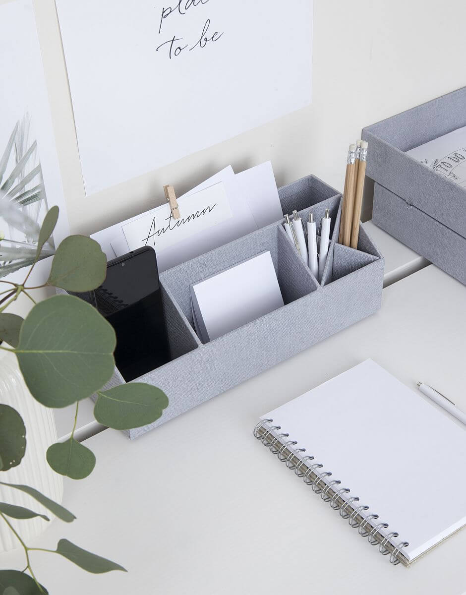 BIGSO Schreibtischorganizer ELISA, Hellgrau, 1 Stück - Ab Mitte Dezember erhältlich