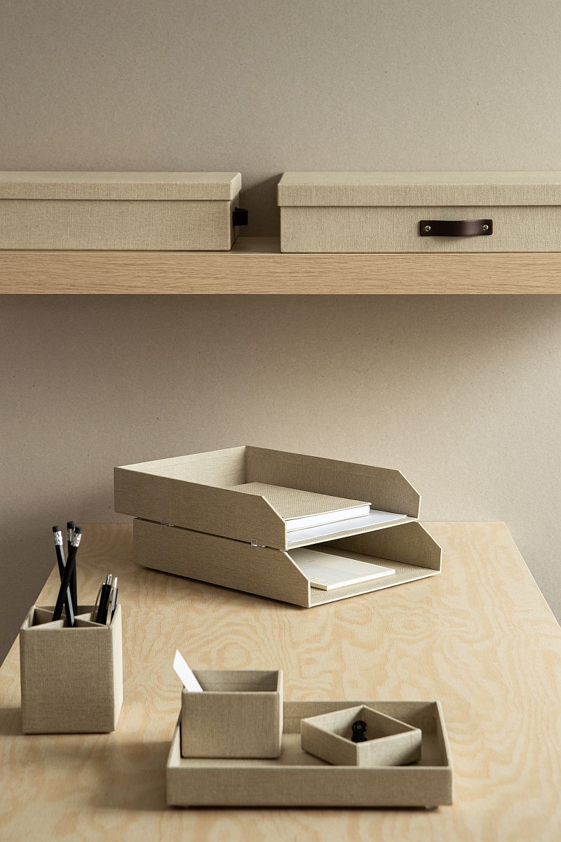 BIGSO Postfächer HAKAN, für A4, Leinen, 2 Stück - Ab Mitte Dezember erhältlich