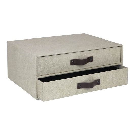 BIGSO Ladenset BIRGER mit 2 Laden, A4, Leinen, 1 Stück  - Ab Mitte Dezember erhältlich