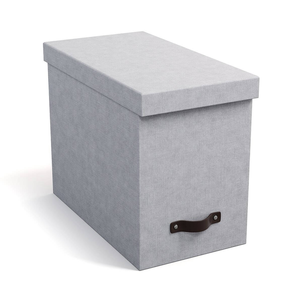 BIGSO Hängemappenbox JOHAN inkl. 8 Hängemappen, Hellgrau, 1 Stück - Ab Mitte Dezember erhältlich